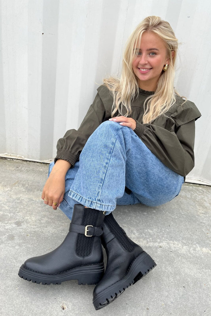 Forudbestilling - Copenhagen Shoes - The Look Boot - 0001 Black Støvler