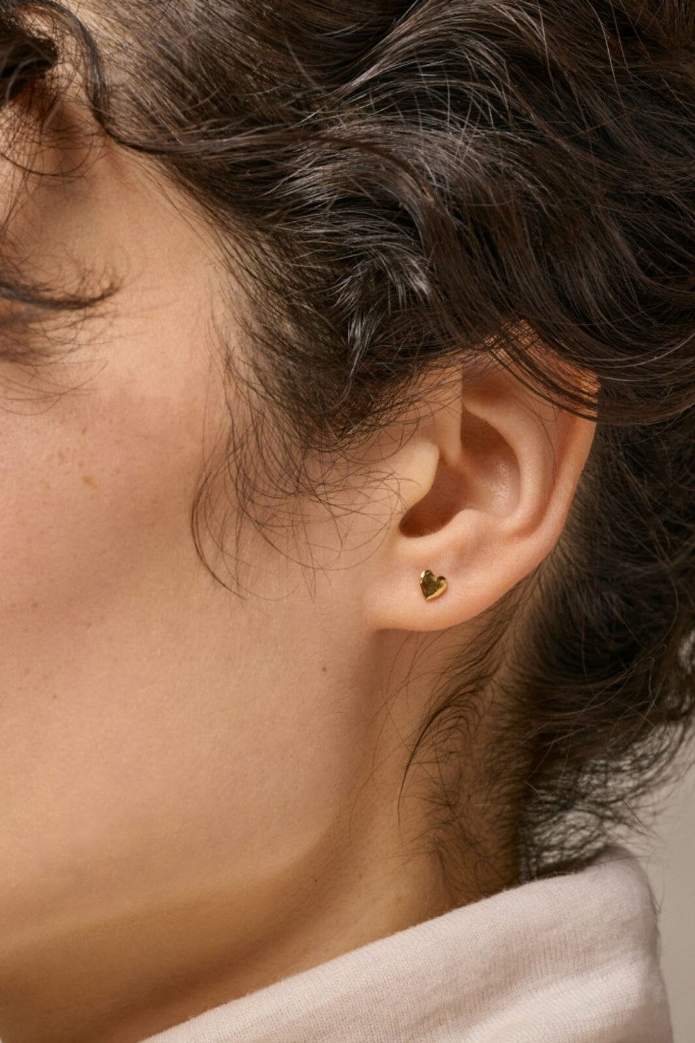 Enamel Copenhagen - Studs, Heart E373GM - 925S/Gp/M