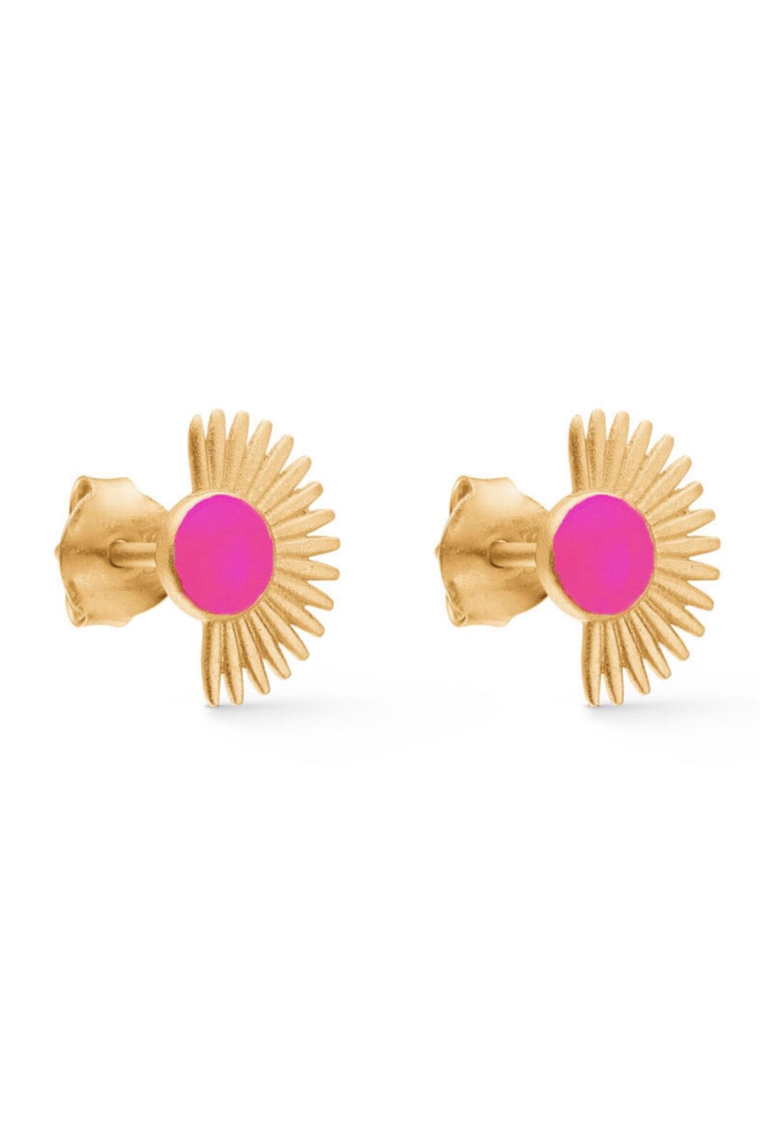 Forudbestilling - Enamel Copenhagen X Molly&My - Studs, Soleil - Pink Øreringe