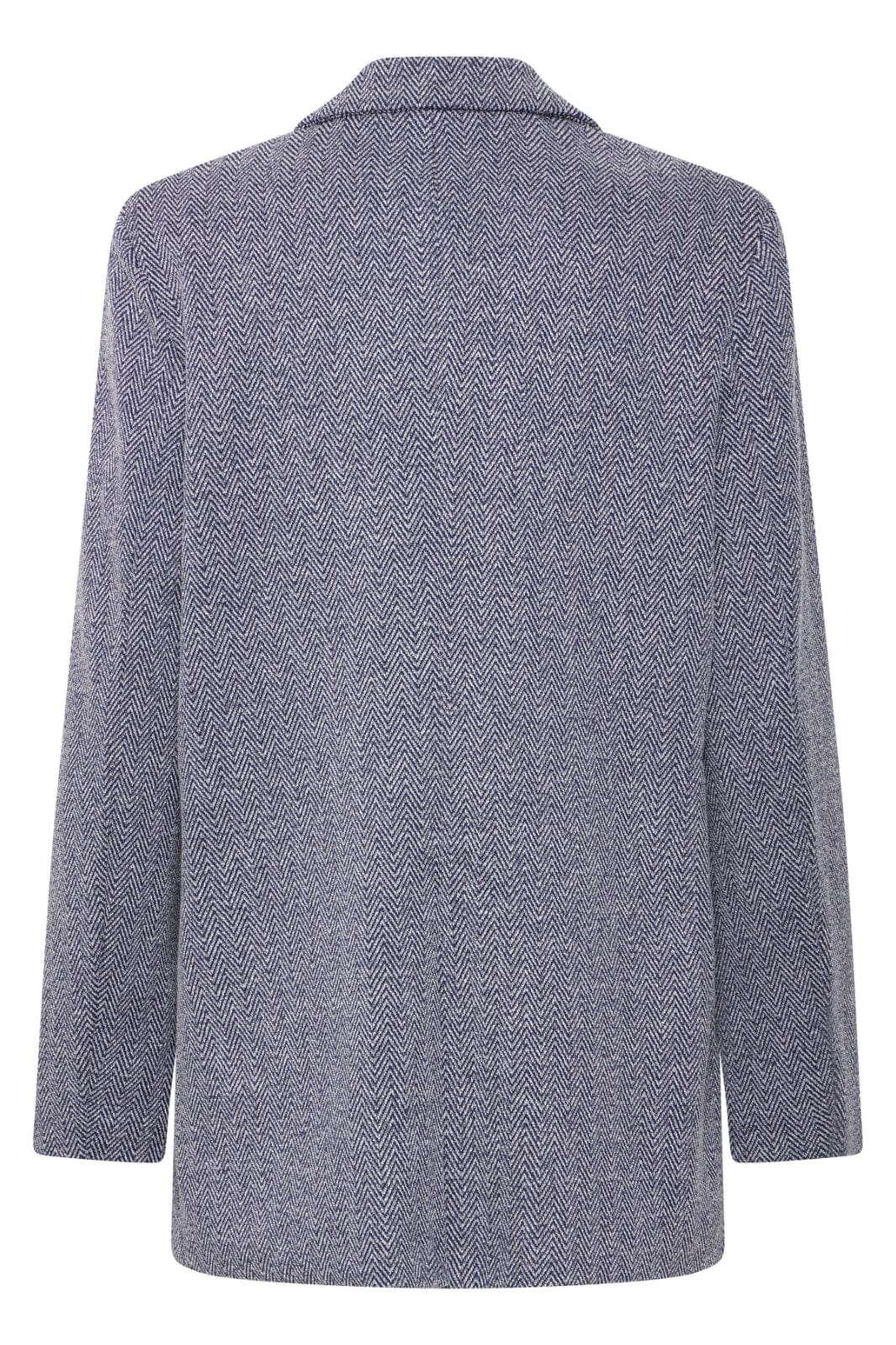 Ichi - Ihkate Jacquard Oversize Bl 20121605 - 900000478 - Patriot Blue Herringbone