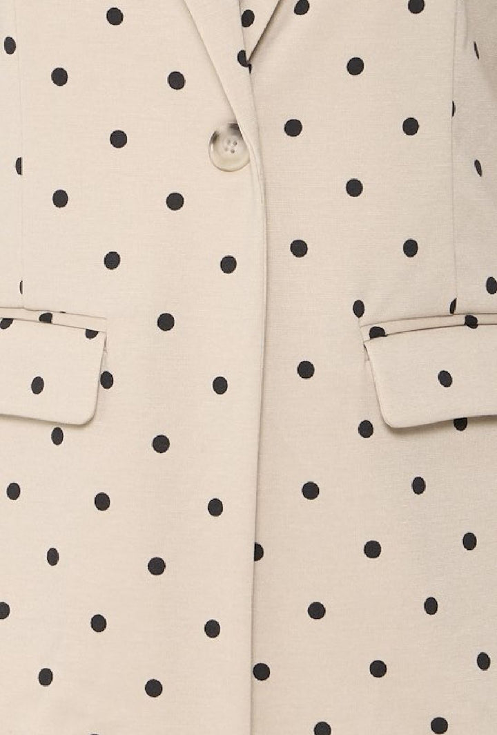Forudbestilling - Ichi - Ixkate Dot Long Blazer - 205019 Kate Dot Print Blazere