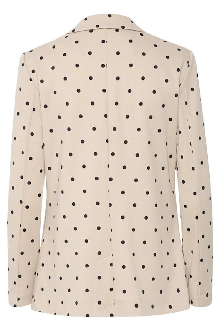 Forudbestilling - Ichi - Ixkate Dot Long Blazer - 205019 Kate Dot Print Blazere