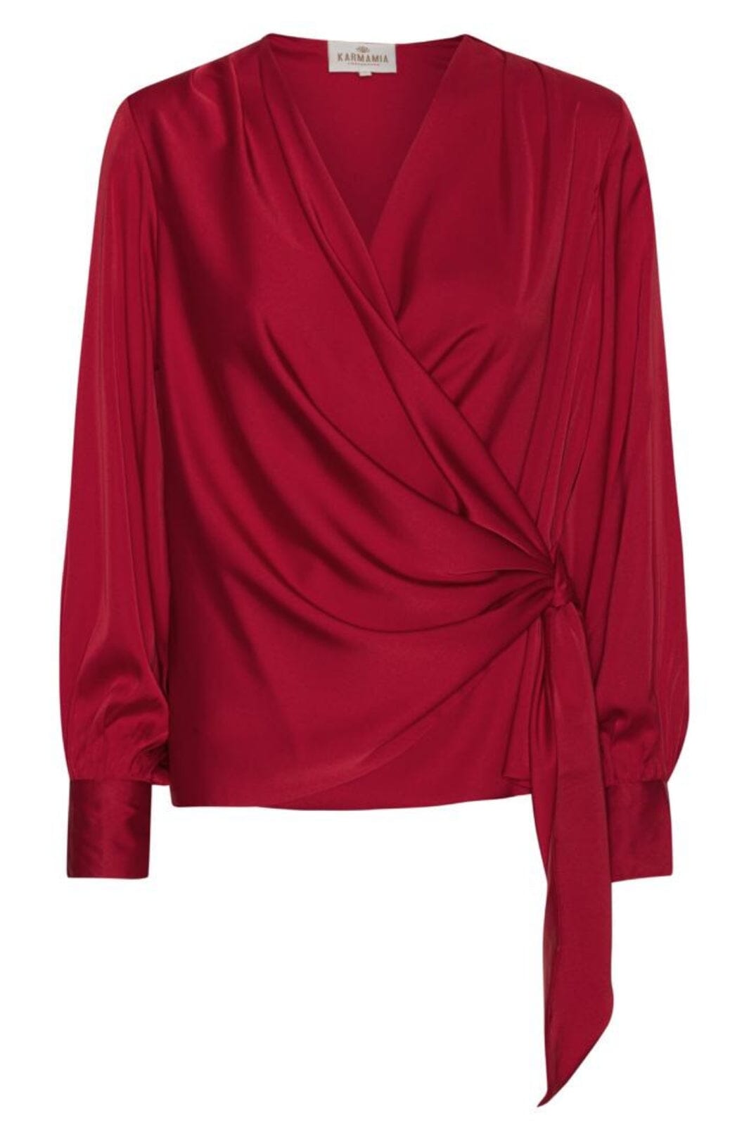 Forudbestilling - Karmamia - Ines Blouse 1511 - Deep Red Bluser