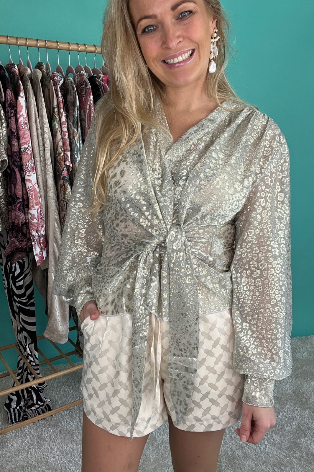 Forudbestilling - Karmamia - Rio Blouse - White Leo Bluser