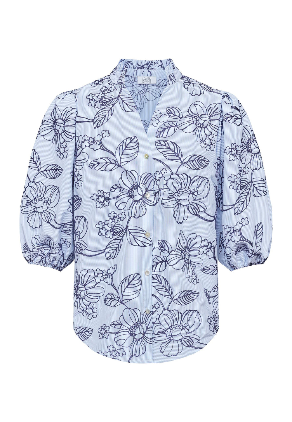 Forudbestilling - Love & Divine - Love456-5 18683 - 832 - Blue Stripe Skjorter