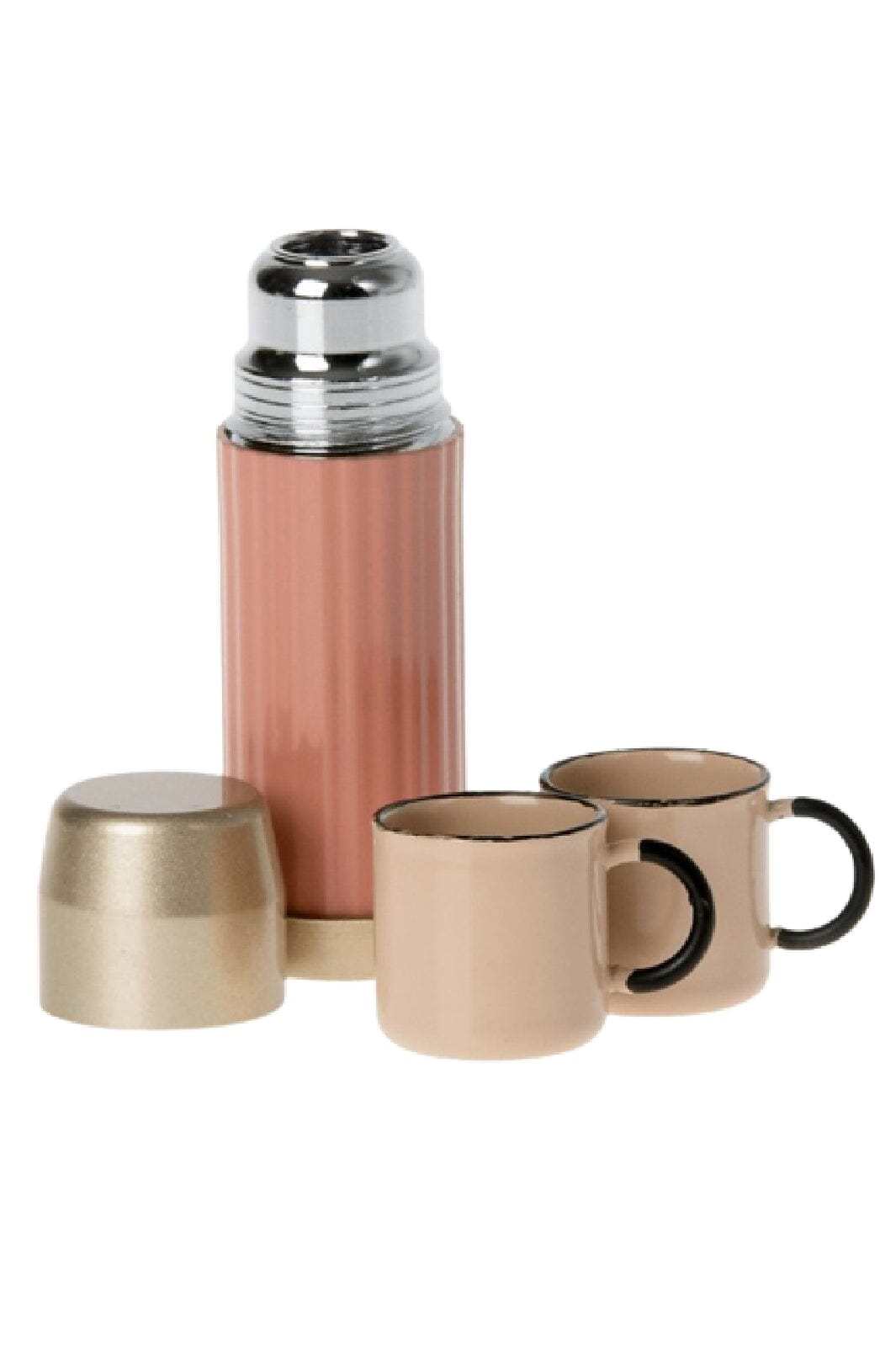 Forudbestilling - Maileg - Thermos And Cups - Soft Coral Jul
