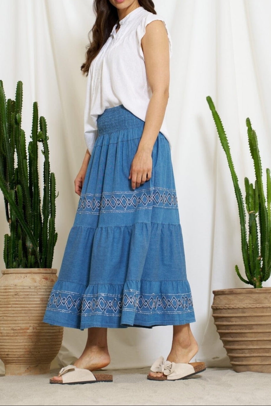 Marta Du Chateau - Mdchelvig Skirt 25304 - Jeans