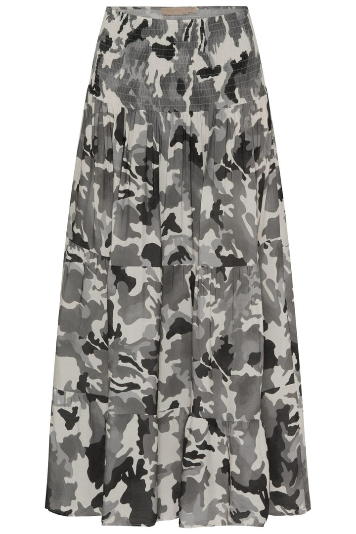 Forudbestilling - Marta Du Chateau - Mdcprincess Skirt - Print Grey Camo Nederdele