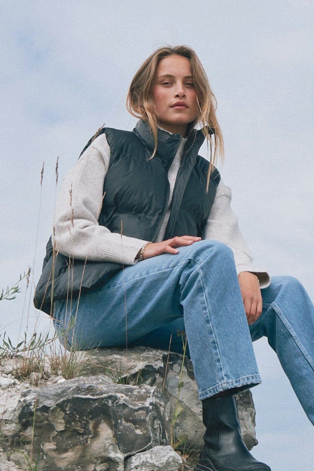 Forudbestilling - Neo Noir - Annike C Puffer Waistcoat - Black Jakker