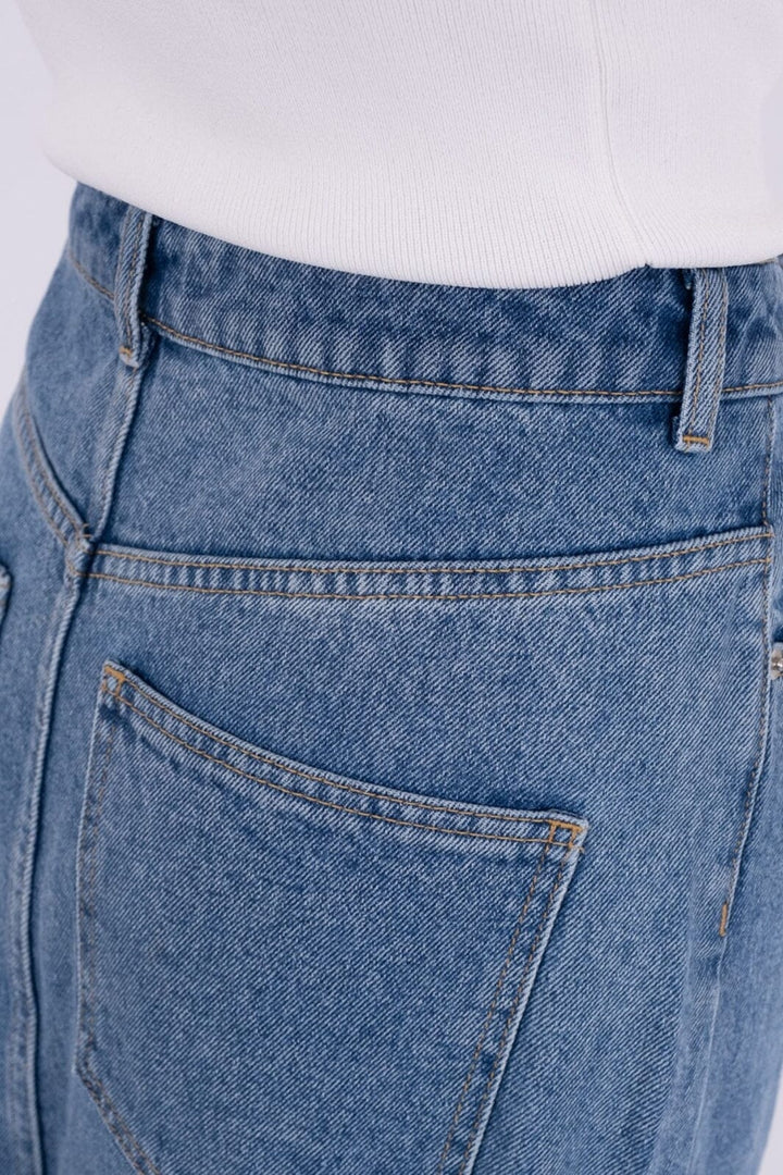 Forudbestilling - Neo Noir - Frankie D Skirt - Vintage Blue (Slut Juni) Nederdele