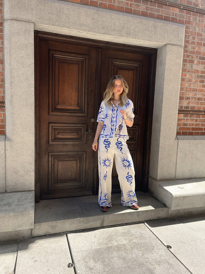 Forudbestilling - Noella - Kealy Shirt 13060001 - 1313 Chana Blue Print Skjorter