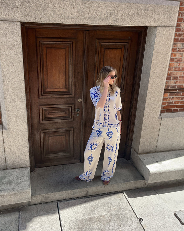 Forudbestilling - Noella - Kealy Shirt 13060001 - 1313 Chana Blue Print Skjorter