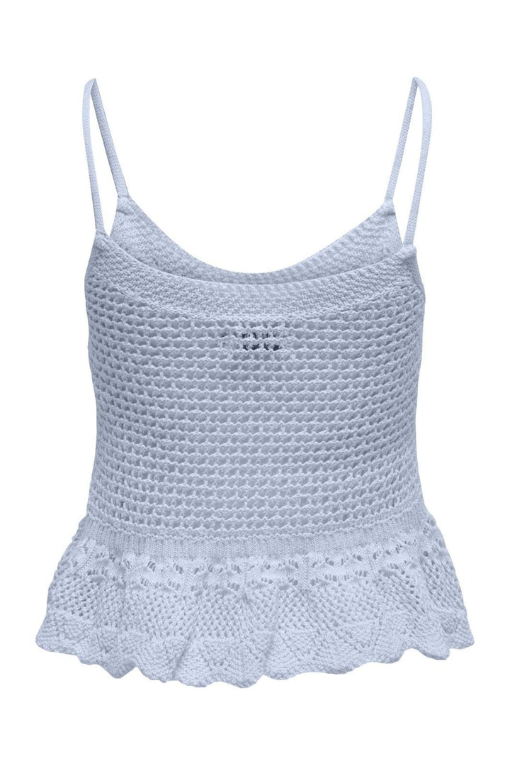 Only - Onlmary Life Sl Peplum Top Knt - 4762511 Soft Chambray