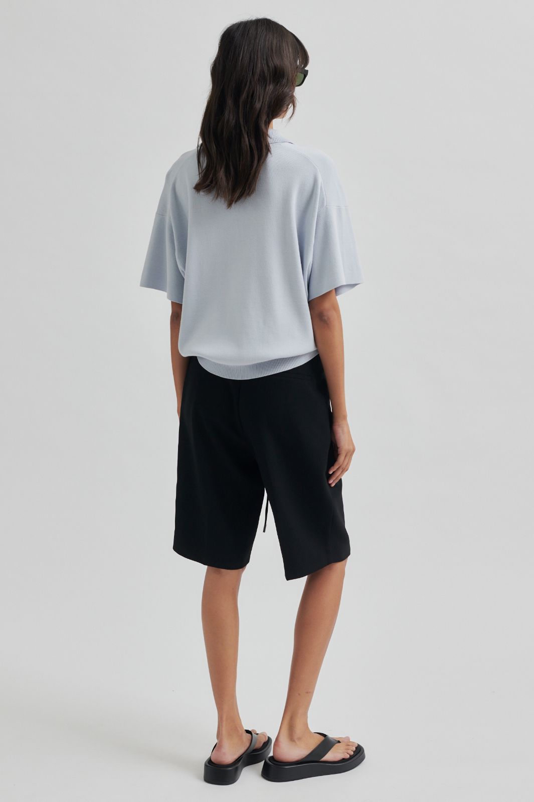 Forudbestilling - Second Female - Fique String Shorts 59766 - Black Shorts