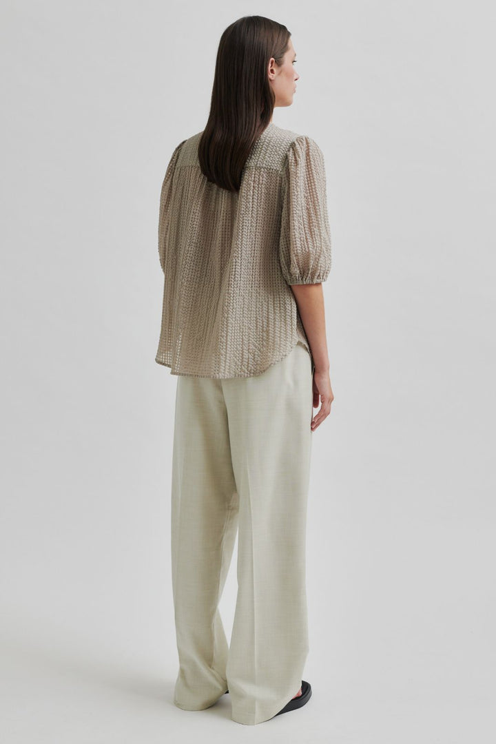 Forudbestilling - Second Female - Tascha Shirt 58402 - Pure Cashmere Bluser