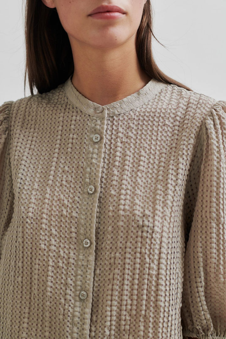 Forudbestilling - Second Female - Tascha Shirt 58402 - Pure Cashmere Bluser