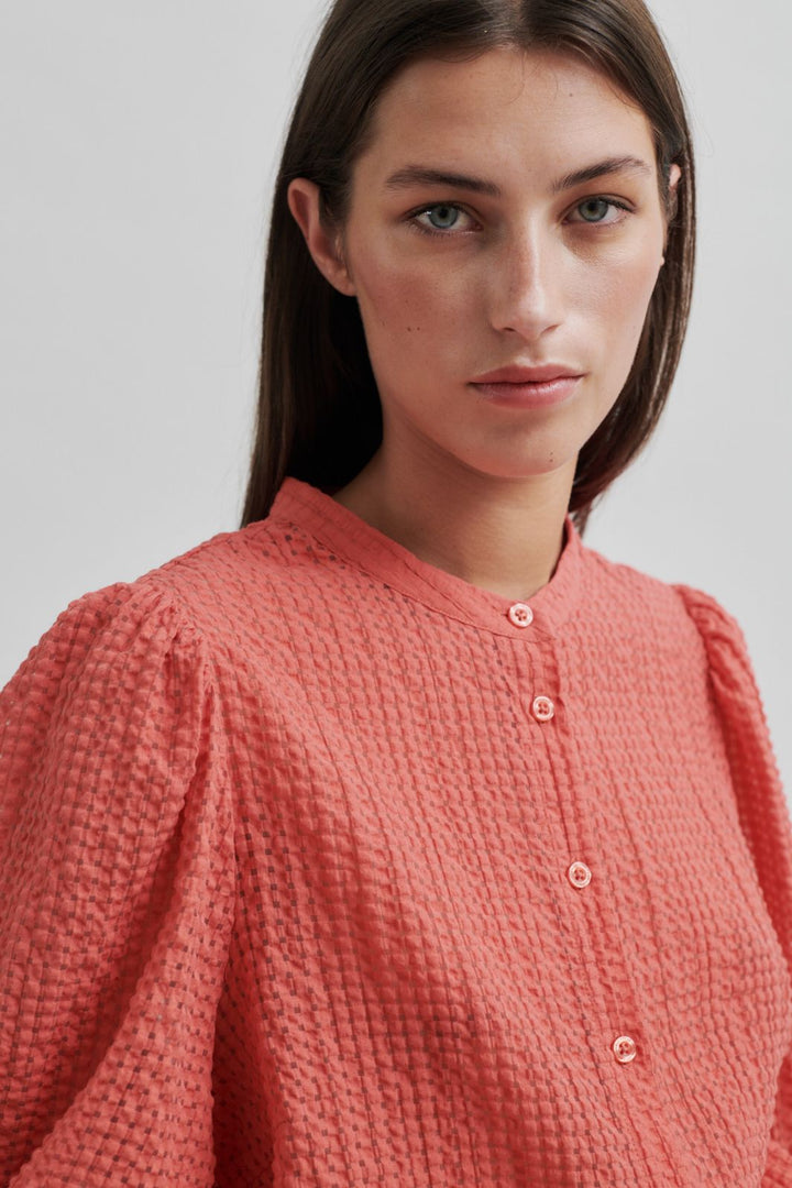Forudbestilling - Second Female - Tascha Shirt 58402 - Spiced Coral