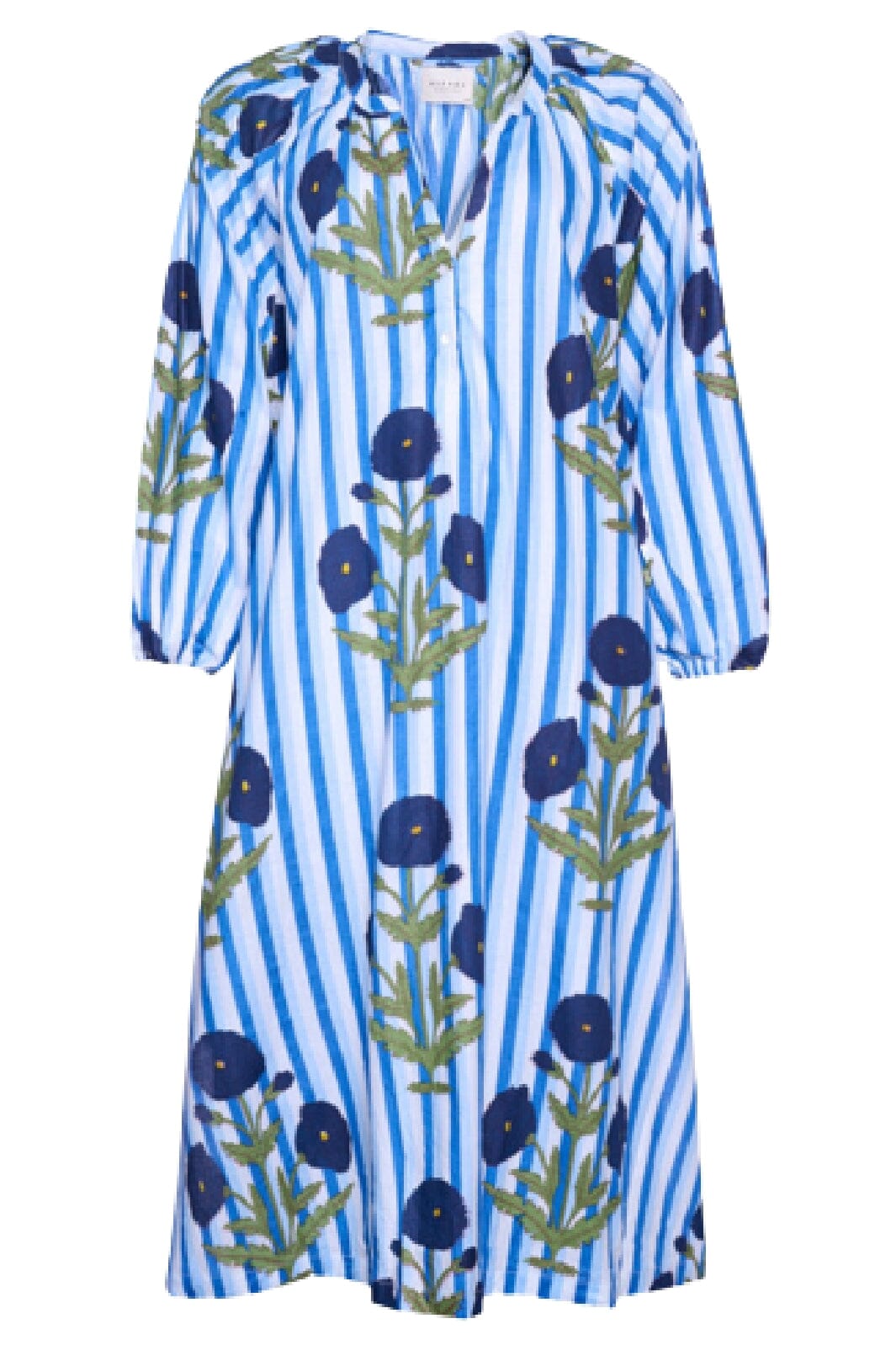 Forudbestilling - Sissel Edelbo - Lara Organic Cotton Dress - True Blue Kjoler