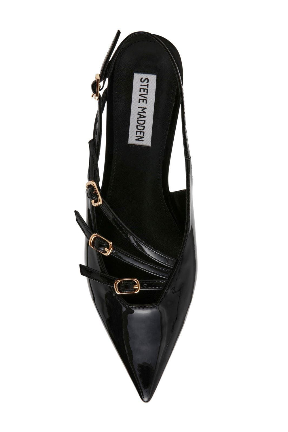 Steve Madden - Cianna Sandal SM11003709 - 018 Black Patent Ballerinaer