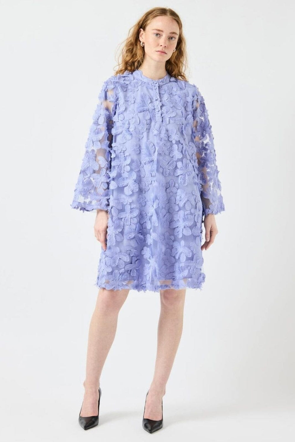 Y.A.S - Yaskarly 7/8 Short Dress - 4920193 Blue Heron