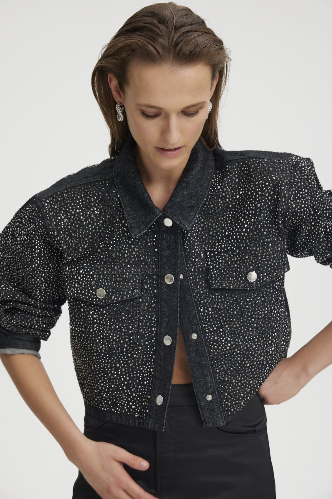 Gestuz - NadivaGZ jacket - Dark grey washed Jakker