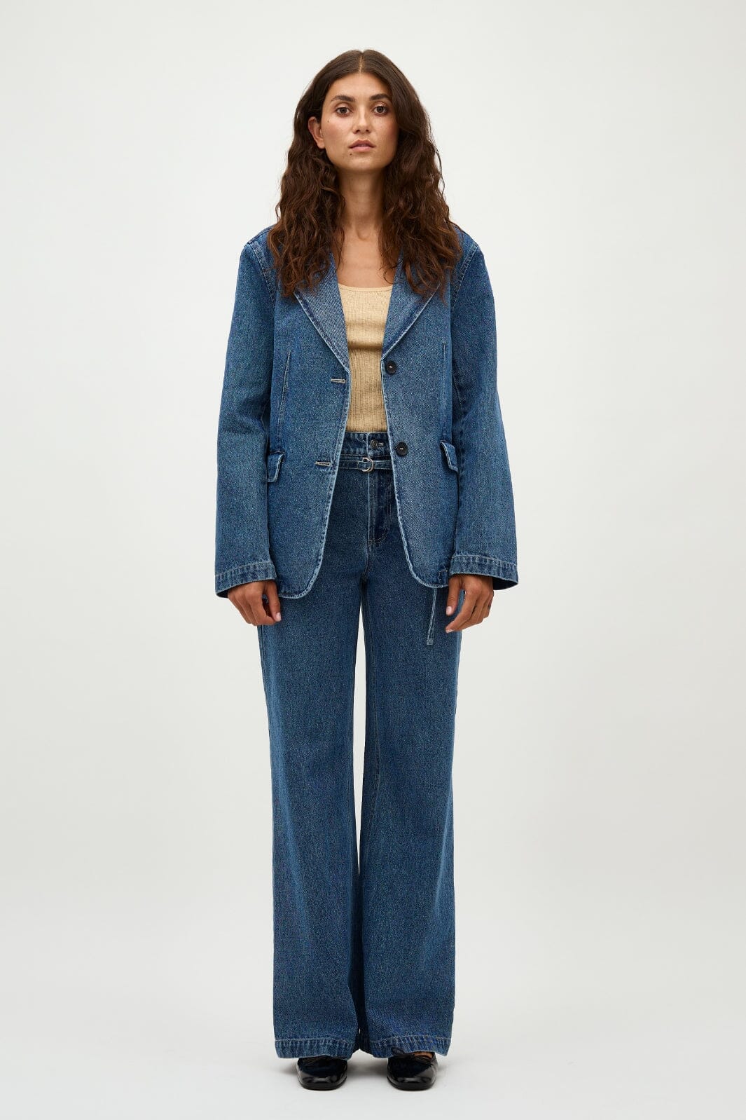 Global Funk - Amarillo Tie-G - P85 Midt Vintage Brushing Jeans