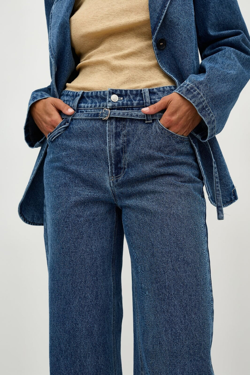 Global Funk - Amarillo Tie-G - P85 Midt Vintage Brushing Jeans