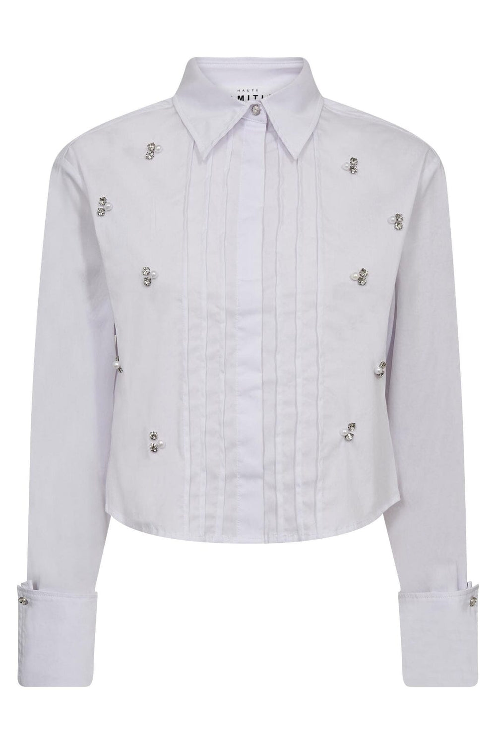 Haute L'Amitié - Pearl Crop Shirt HL10334 - White