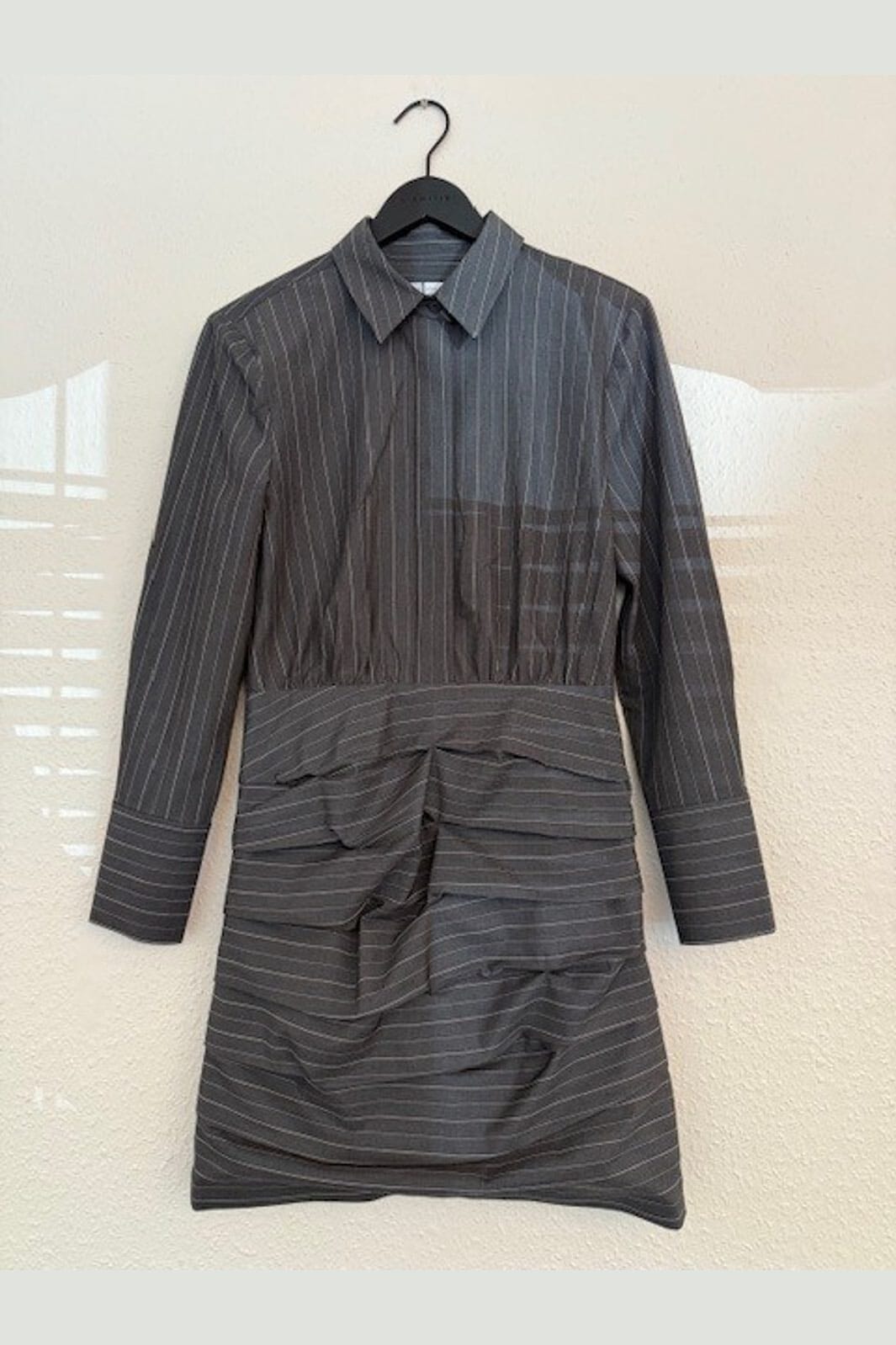 Haute L'Amitié - Pin Set Shirt Dress HL10374 - Dark Grey