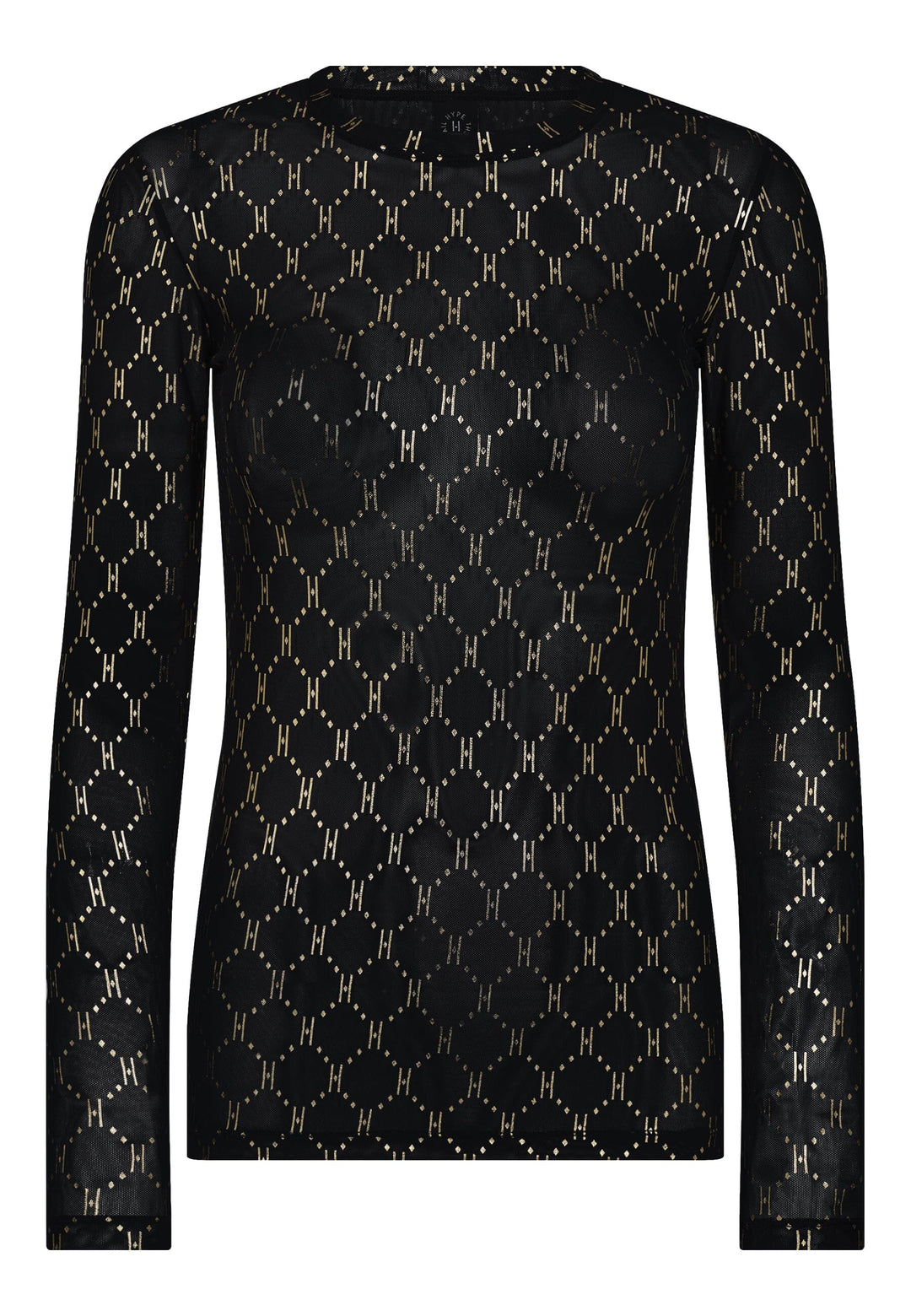 Hype The Detail - Blouse W/Print 320-14 - 15 - Golden Bluser