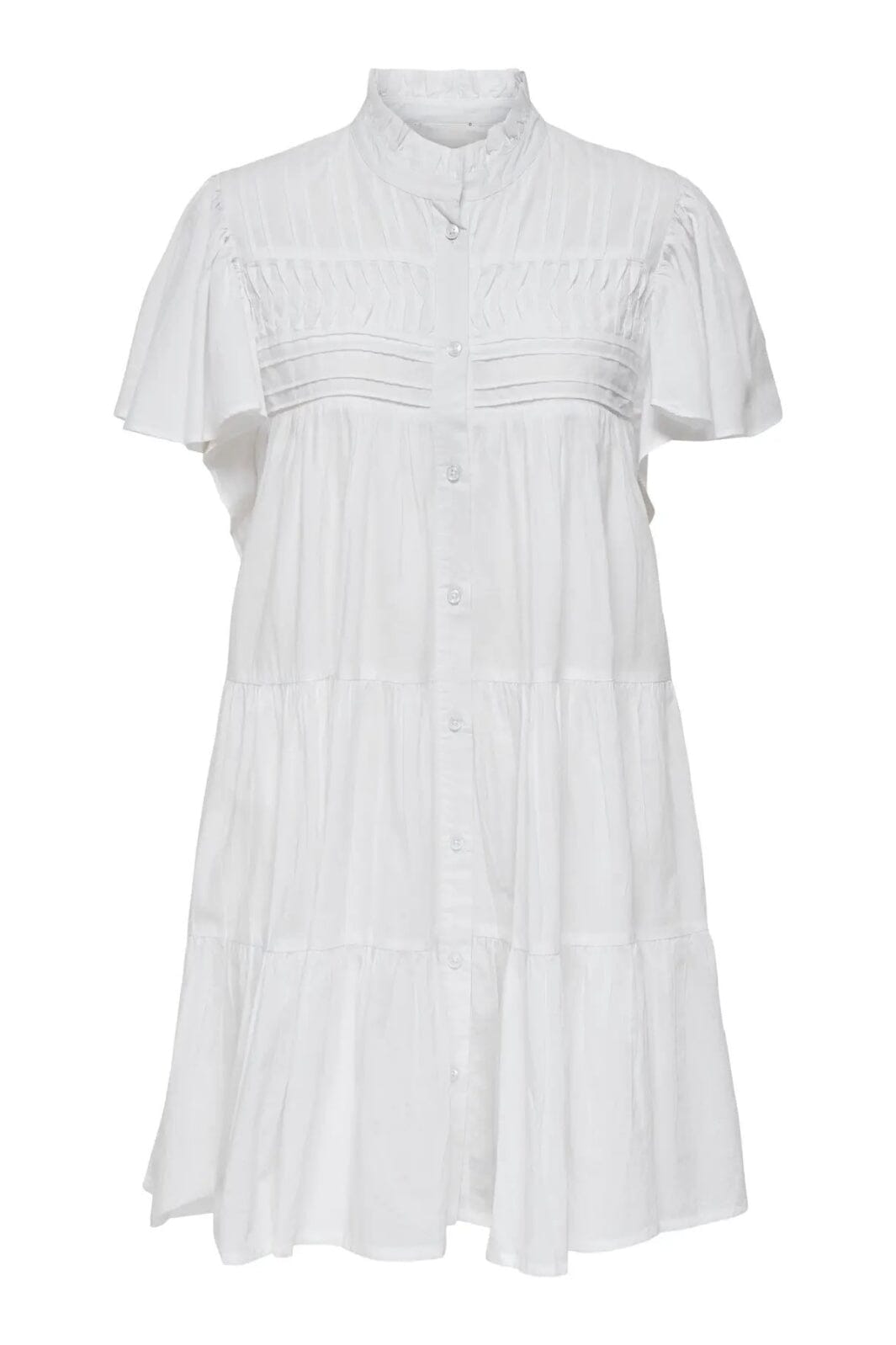 JDY - Jdynaya S/S Shirt Dress - 4894013 Cloud Dancer