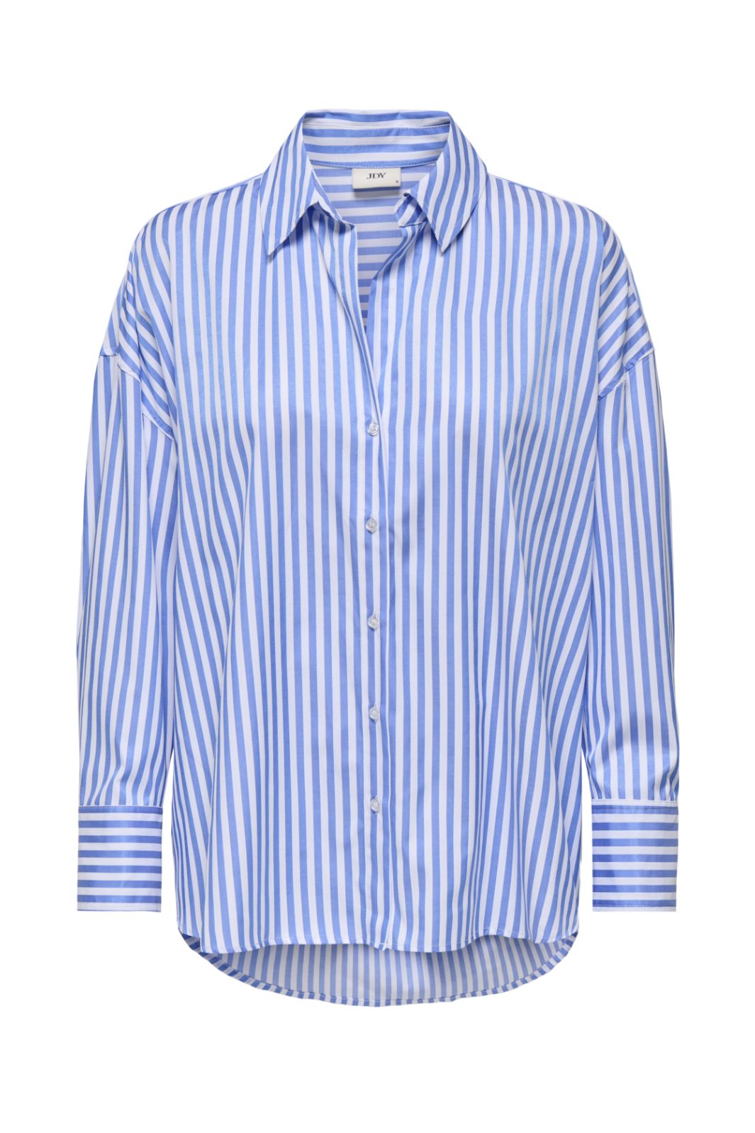 JDY - Jdyvesper L/S Loose Shirt - 4658100 Cloud Dancer Cornflower Blue Skjorter