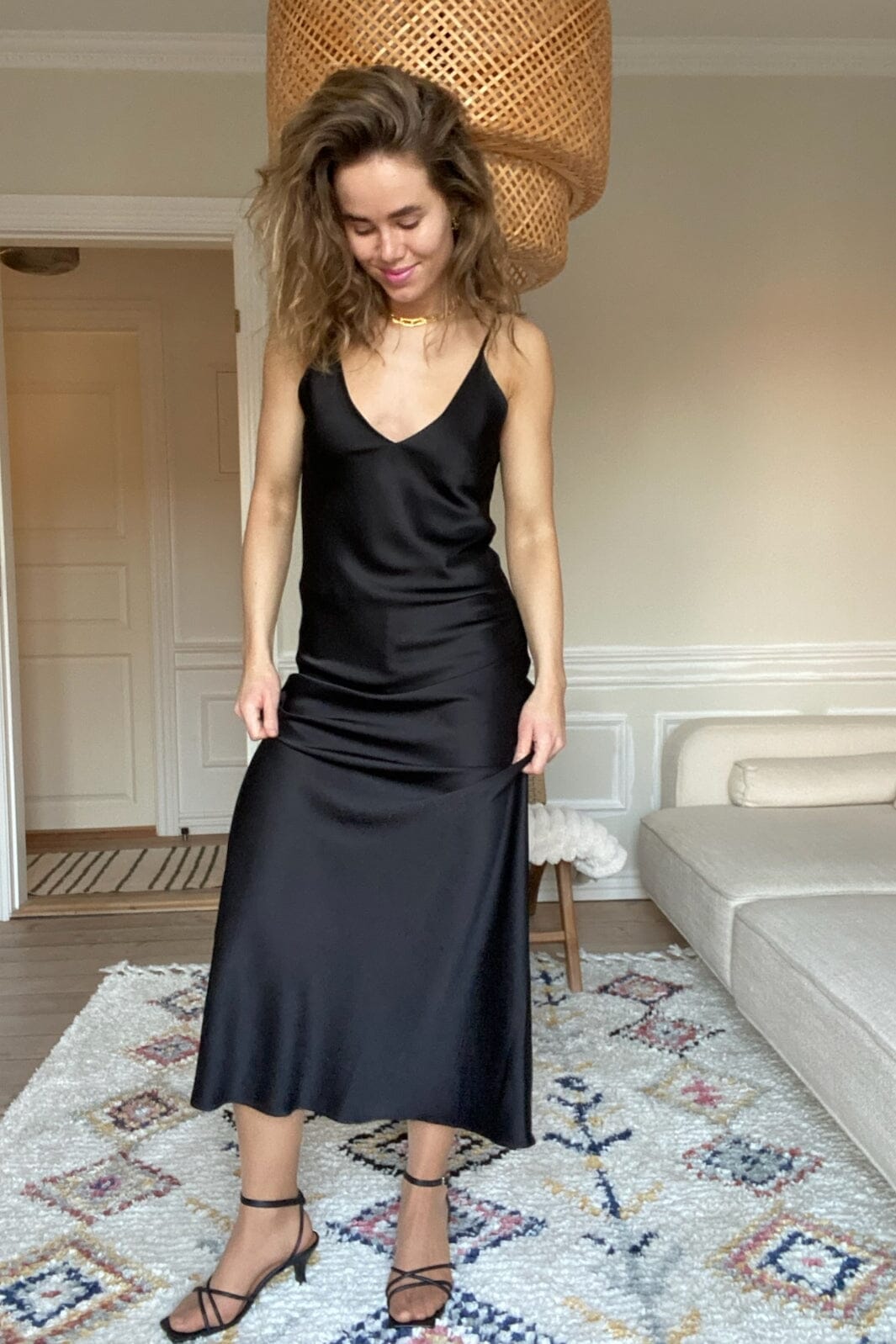 Karmamia - Camisole Dress 2120 - Semi Rich Black Kjoler