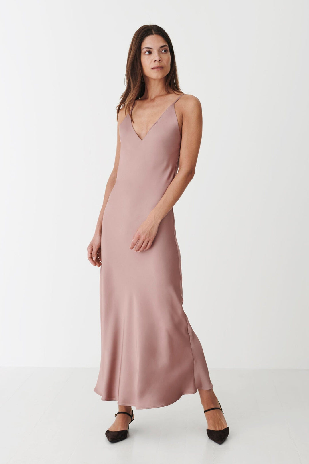 Karmamia - Camisole Dress 2208 - Semi Rich Vintage Rose Kjoler