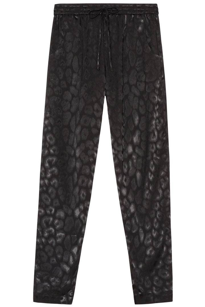 Karmamia - Cora Pants - Black Leo Jacquard Bukser