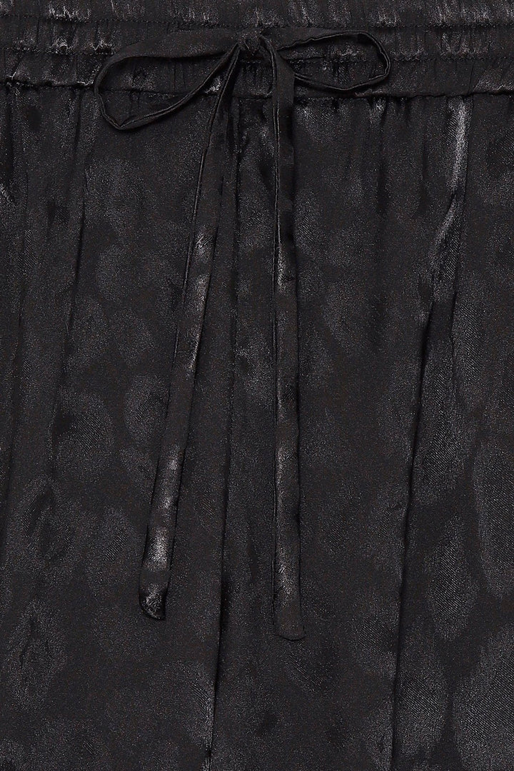 Karmamia - Cora Pants - Black Leo Jacquard Bukser