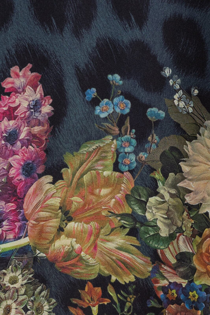 Karmamia - Joelle Dress - Navy Flower Leopard Kjoler