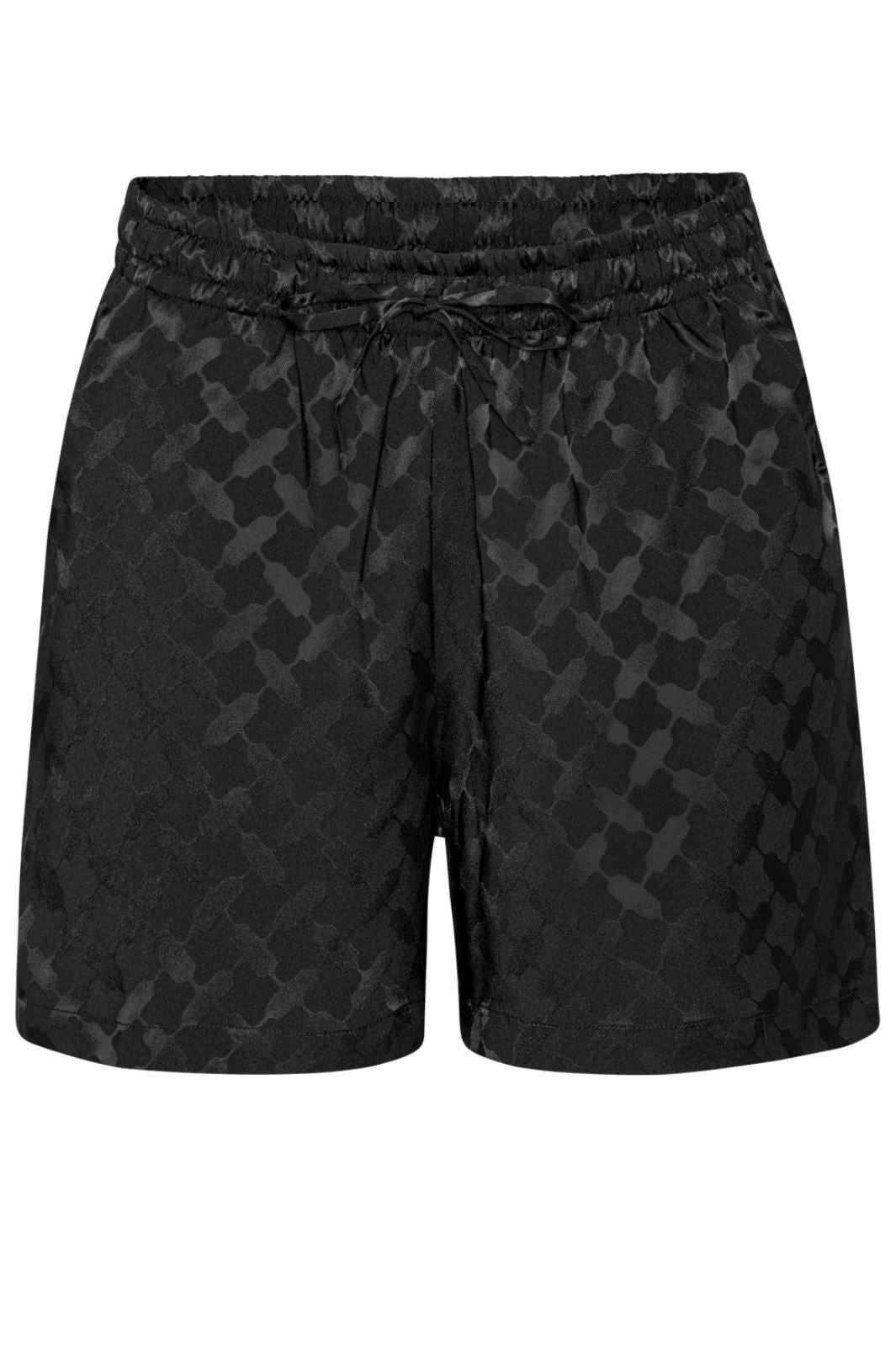 Karmamia - Jude Shorts - Black Keffiyeh Jacquard Shorts