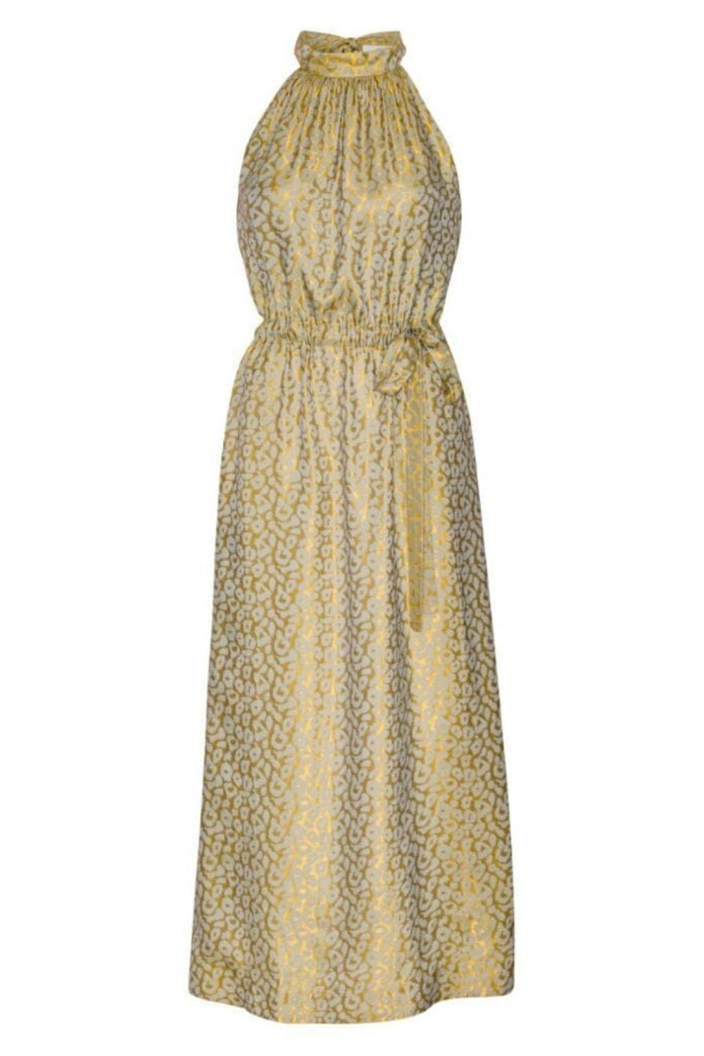 Karmamia - Layla Dress - Gold Leo Silk Kjoler
