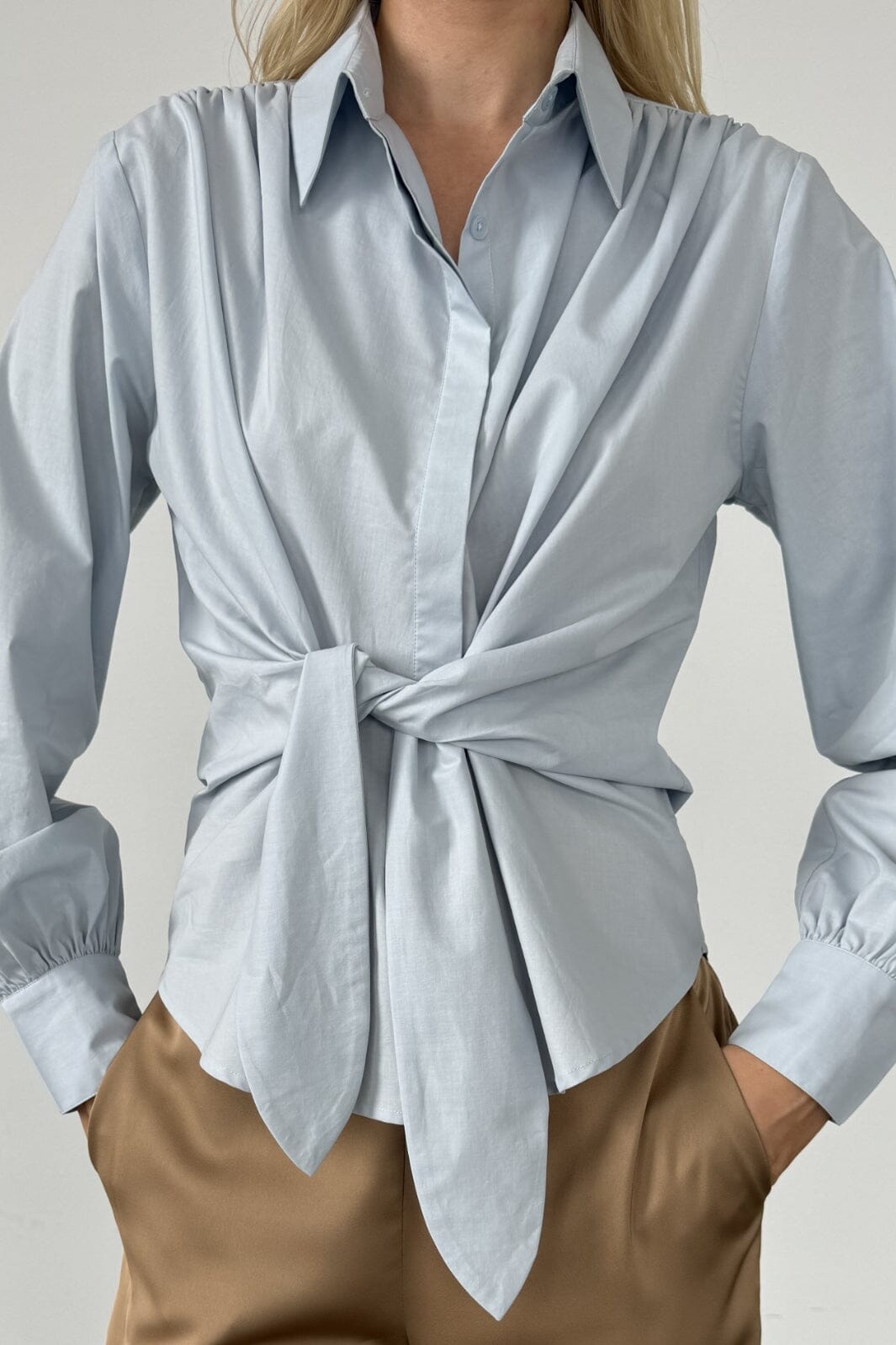 Karmamia - Lee Shirt - Powder Blue Skjorter