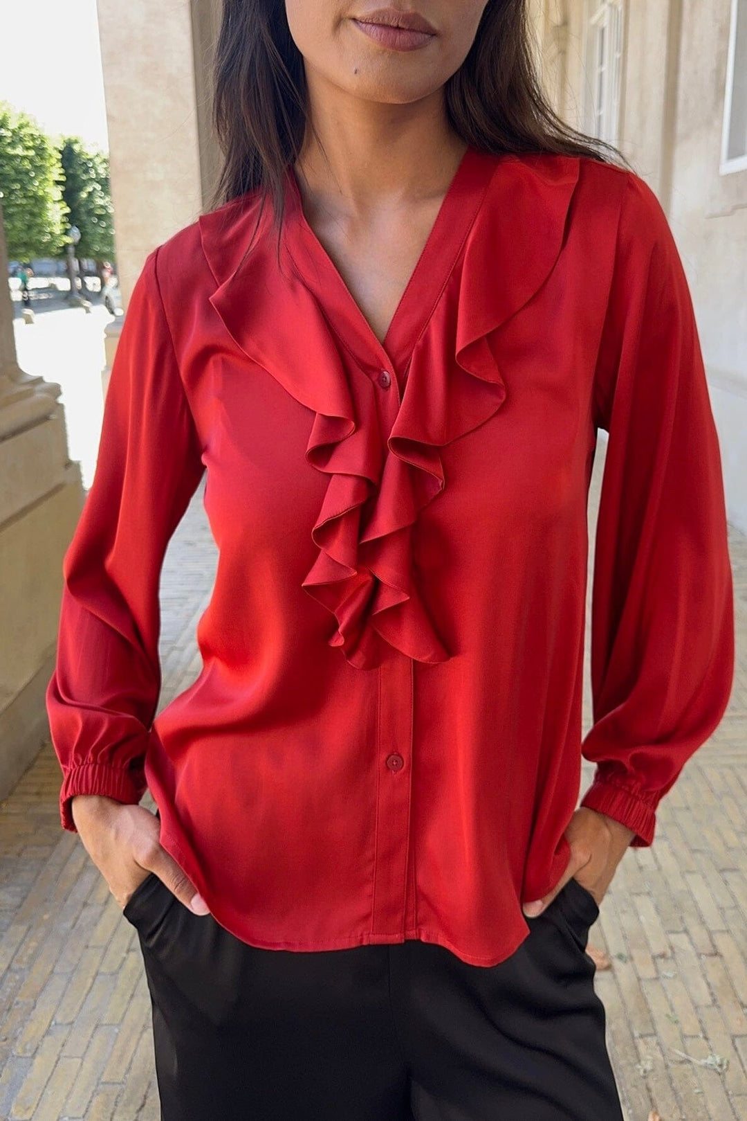 Karmamia - Sophia Blouse 2213 - Chili Bluser