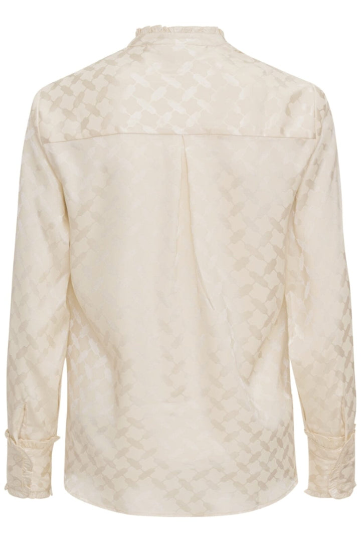 Karmamia - Trinity Shirt - Ivory Keffiyeh Jacquard Skjorter