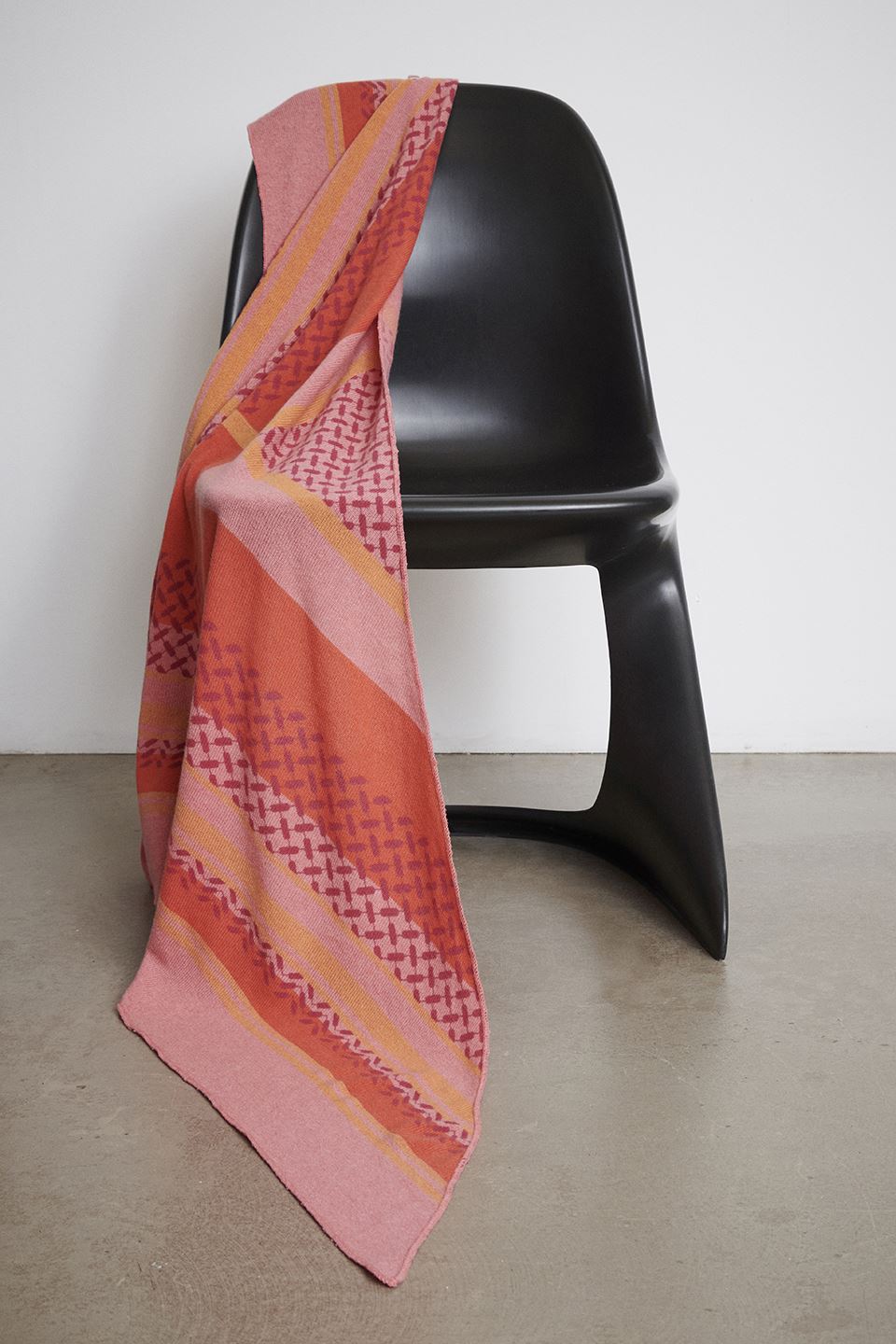 Lala Berlin - Triangle Double Heritage - Rosa/Orange Tørklæder