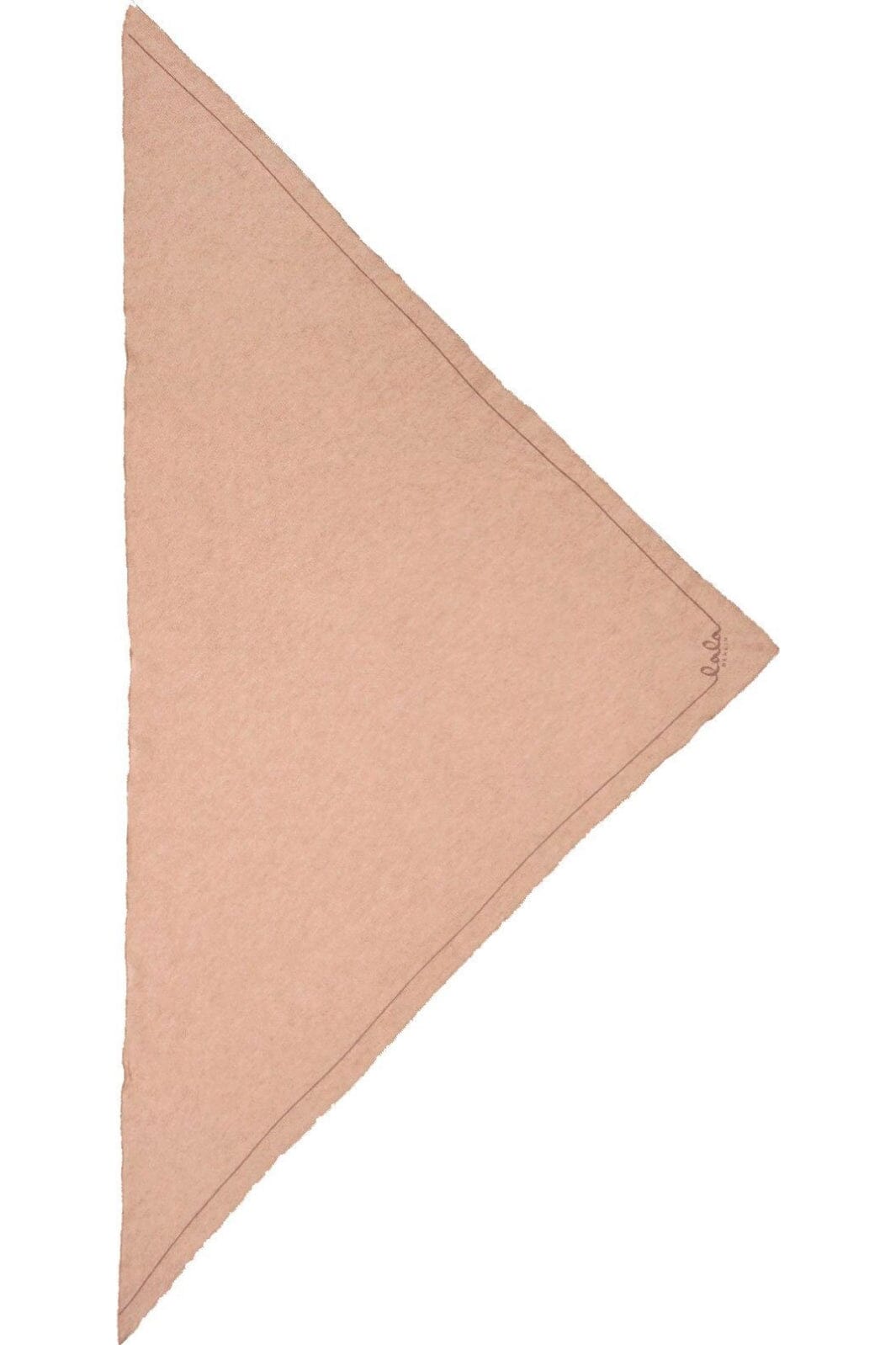 Lala Berlin - Triangle Solid Logo M - Dune Beige Tørklæder