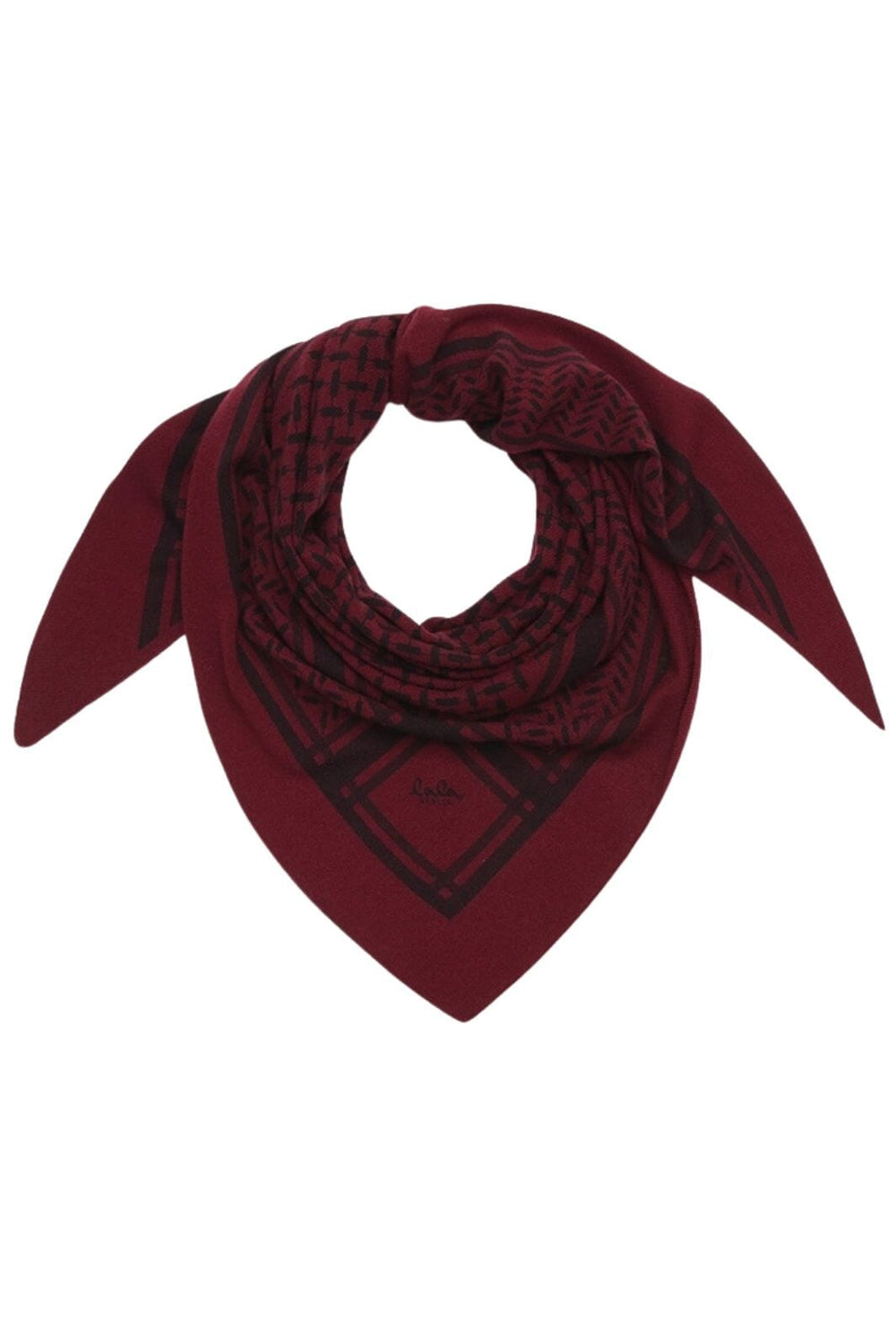 Lala Berlin - Triangle Trinity M 10017002 - Bordeaux Tørklæder