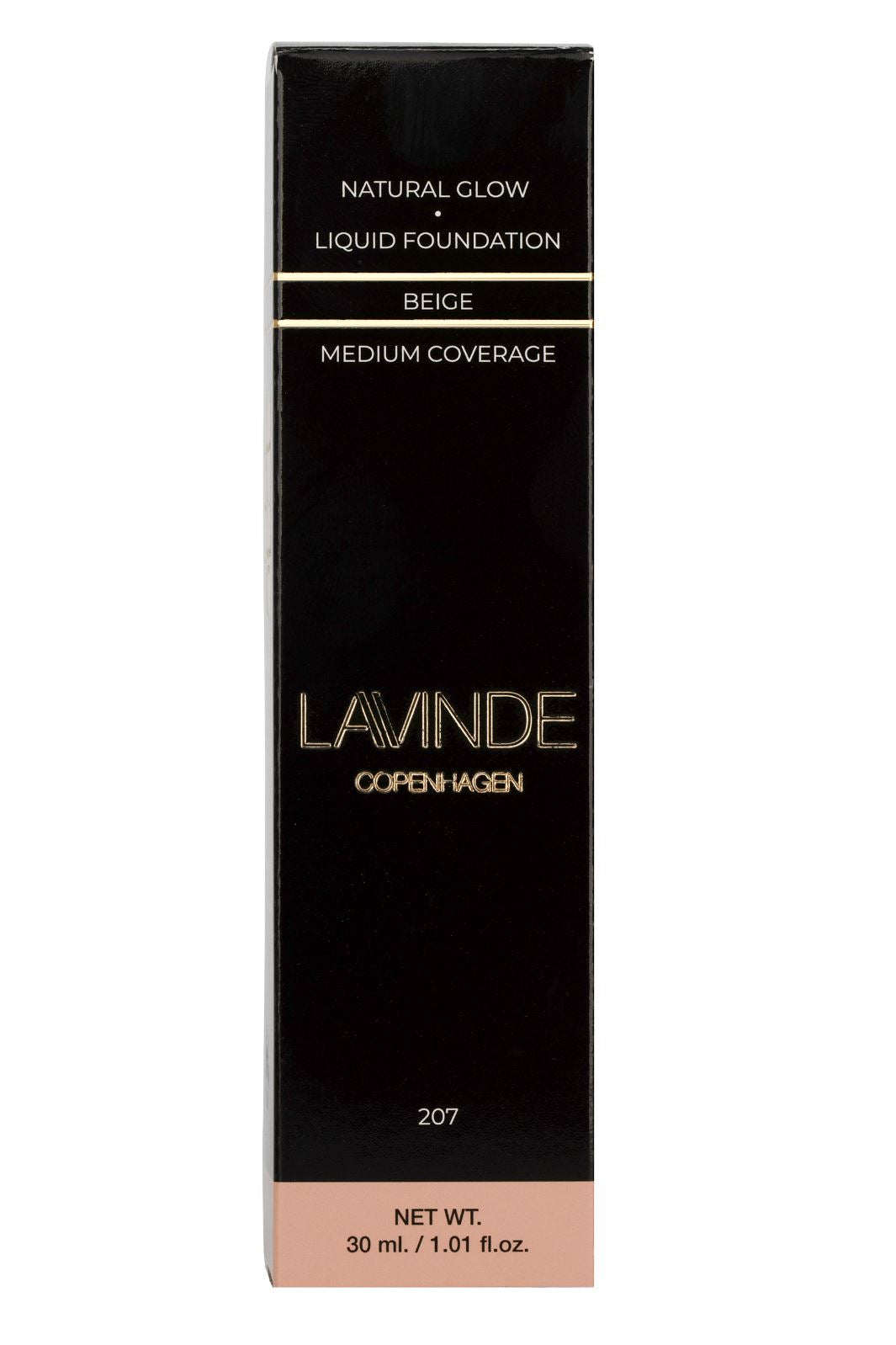 Lavinde Copenhagen - Natural Glow Liquid Foundation Beige 207 - 30 ml Makeup