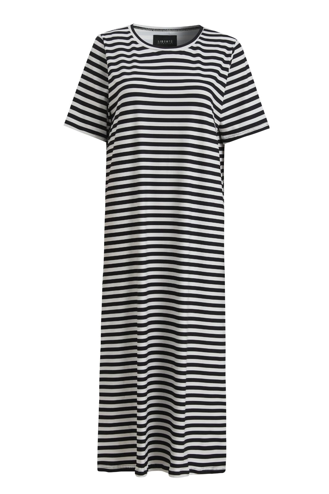 Liberte - Alma-Tshirt-Dress - Black Creme Stripe