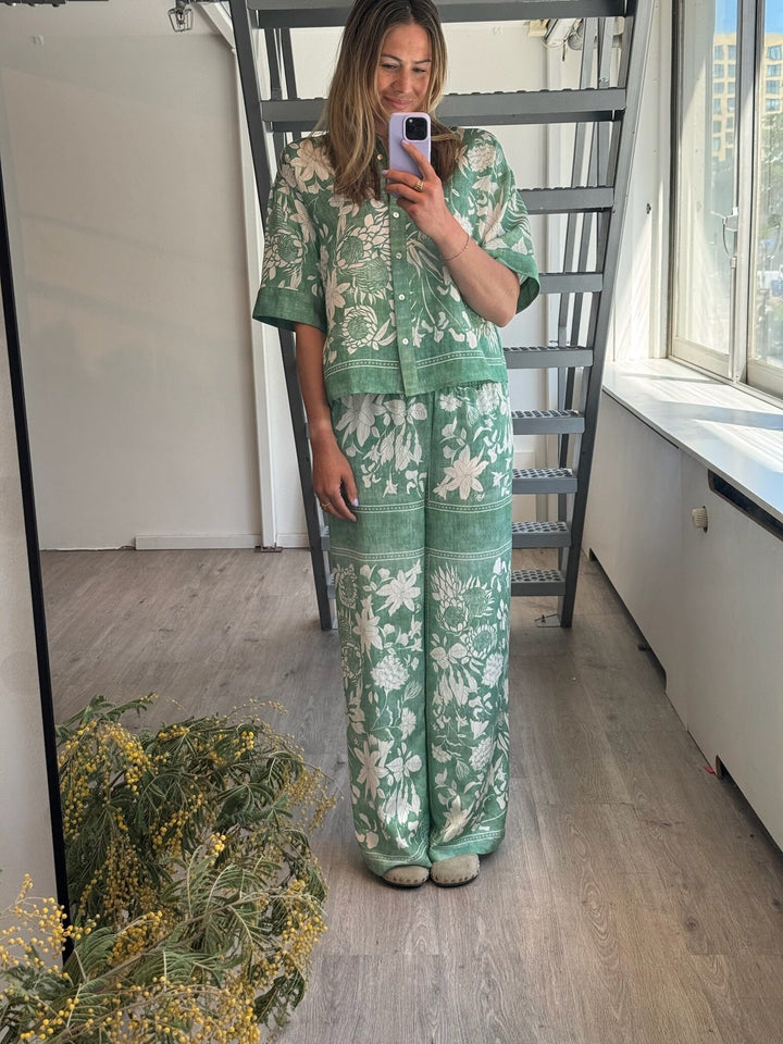 Love & Divine - Love1176-4 18752 - 315 - Green Flower Bukser