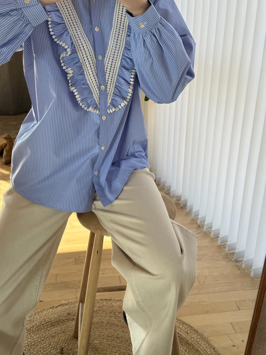 Love & Divine - Love1295 18516 - 832 - Blue/White Skjorter