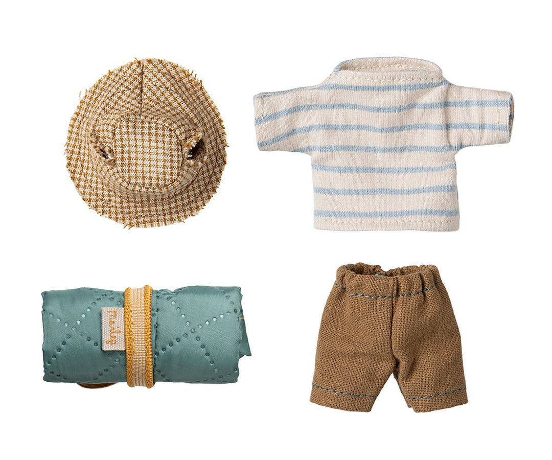 Maileg - Vandremus, Storebror - Tynde Striber - Bigsister/Brother Legetøj